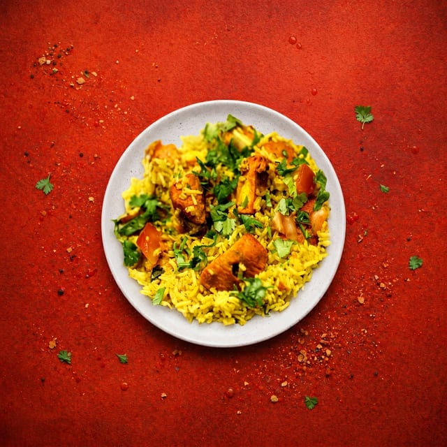 Shrimp Biryani.