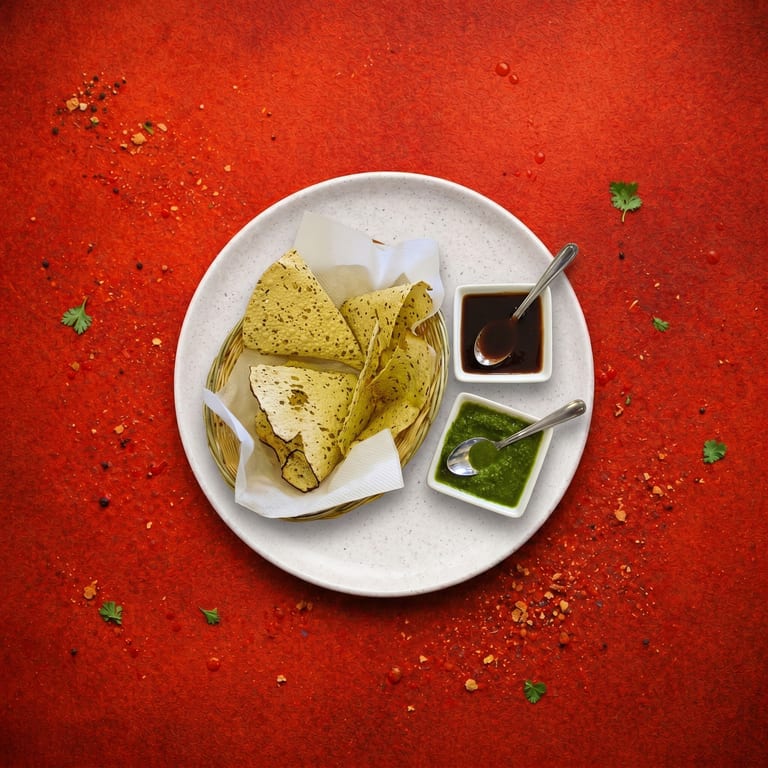 Savor Our Crispy Papadum