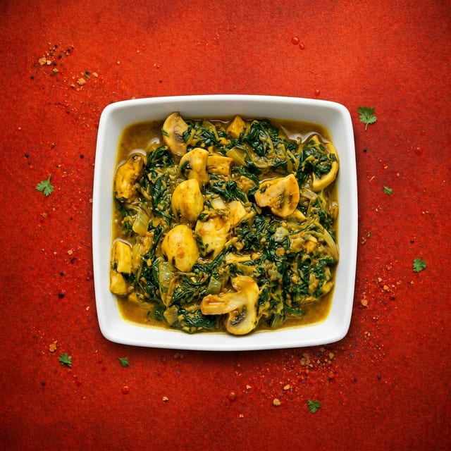 Mushroom Saag.