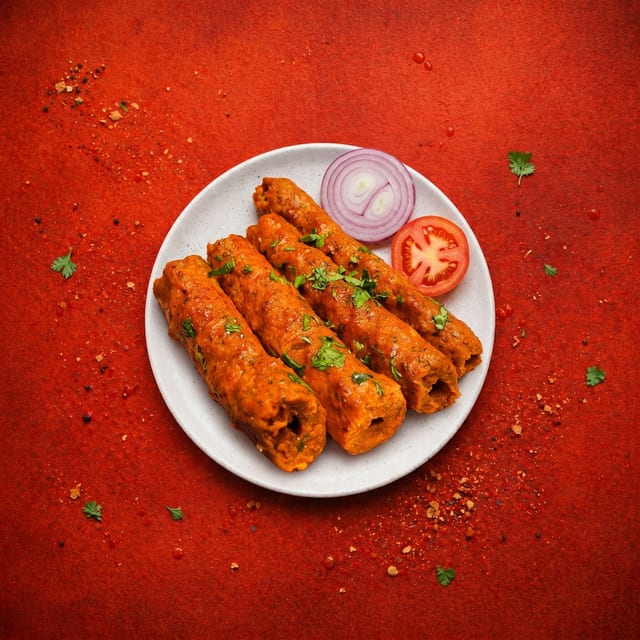 Lamb Seekh Kebab.